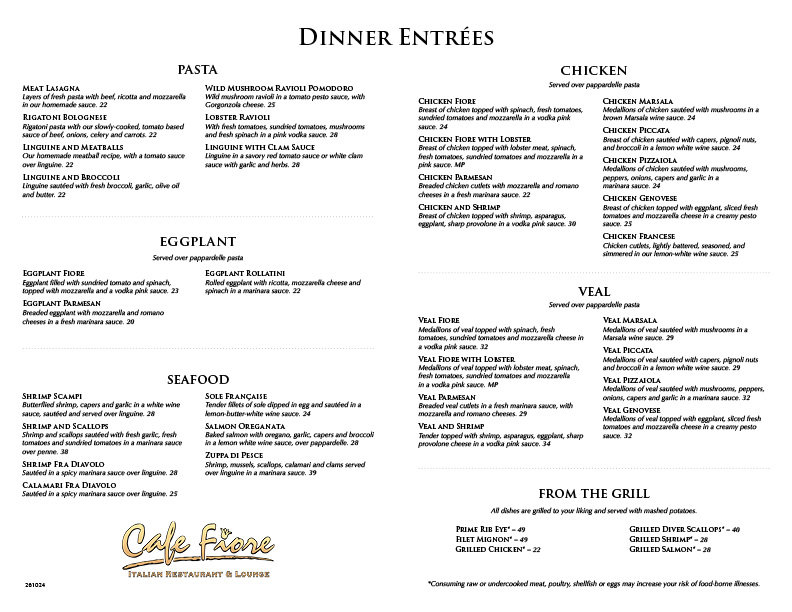 Take Out Menu page 2